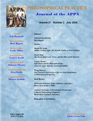 Philosophical Practice, Volume 21.2, July 2026, download edition